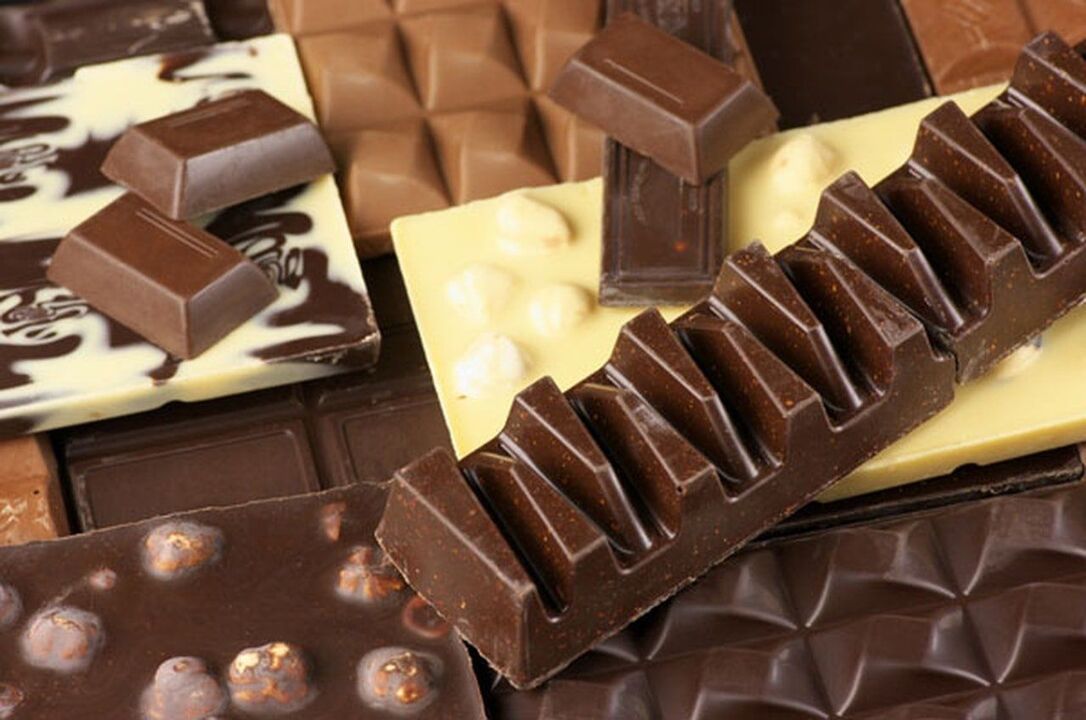 Régime au chocolat pour perdre du poids. 
