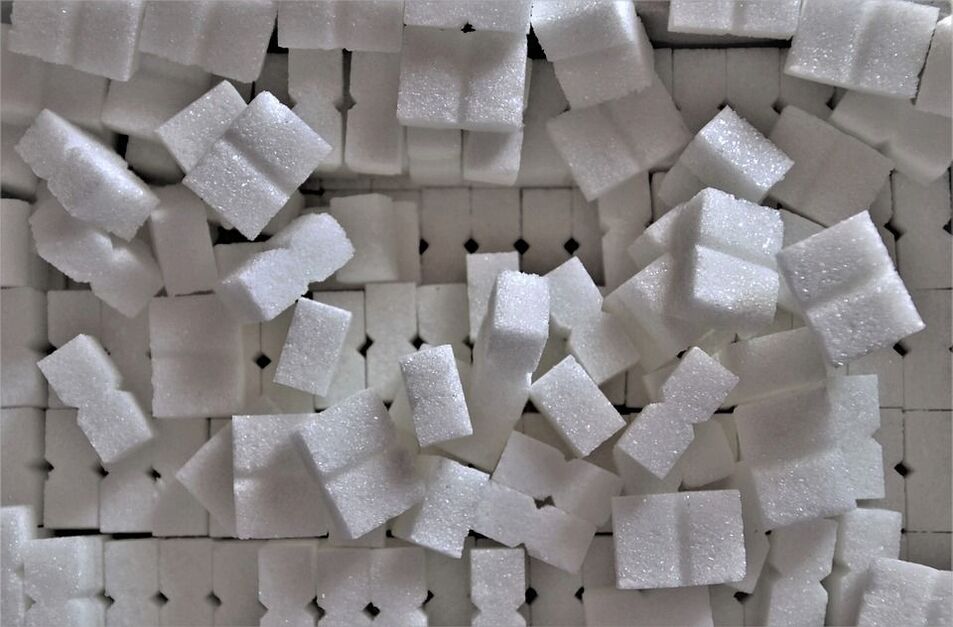 Le sucre contribue à la prise de poids. 